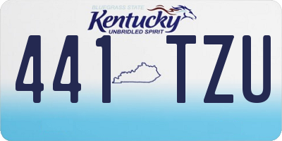 KY license plate 441TZU