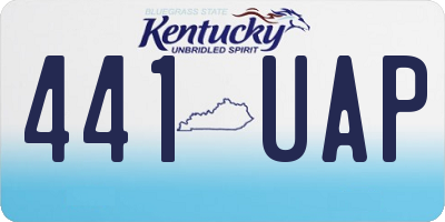 KY license plate 441UAP
