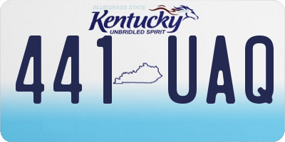 KY license plate 441UAQ
