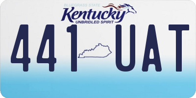 KY license plate 441UAT