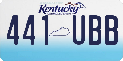 KY license plate 441UBB