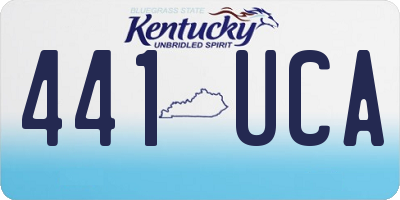 KY license plate 441UCA