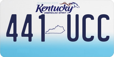 KY license plate 441UCC