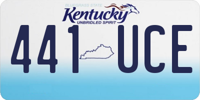 KY license plate 441UCE