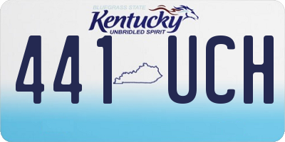KY license plate 441UCH