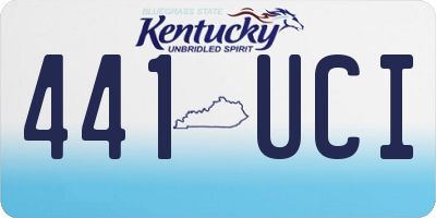 KY license plate 441UCI