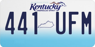 KY license plate 441UFM