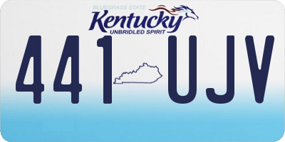 KY license plate 441UJV