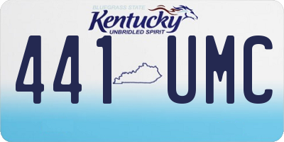 KY license plate 441UMC