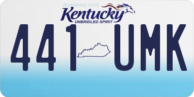 KY license plate 441UMK