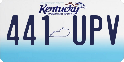 KY license plate 441UPV