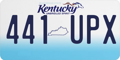 KY license plate 441UPX