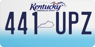 KY license plate 441UPZ