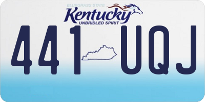 KY license plate 441UQJ