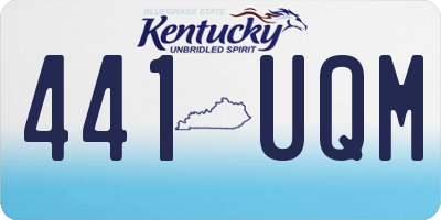 KY license plate 441UQM