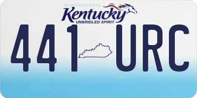 KY license plate 441URC