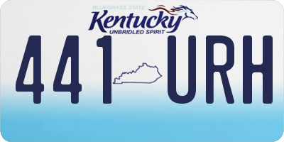KY license plate 441URH