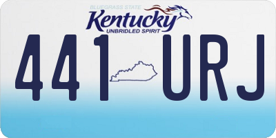 KY license plate 441URJ