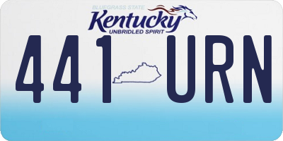 KY license plate 441URN