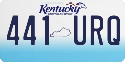 KY license plate 441URQ