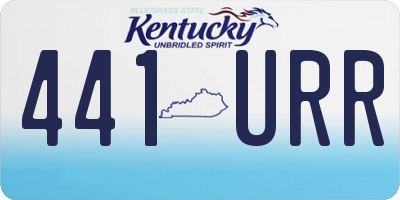 KY license plate 441URR