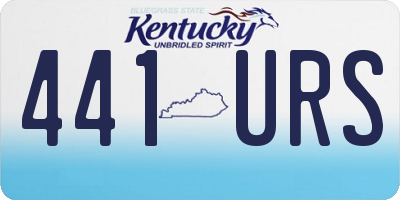 KY license plate 441URS