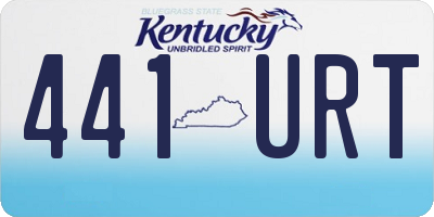 KY license plate 441URT
