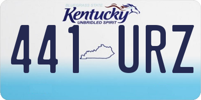 KY license plate 441URZ
