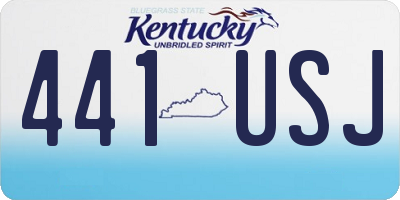 KY license plate 441USJ