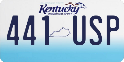 KY license plate 441USP