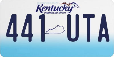 KY license plate 441UTA