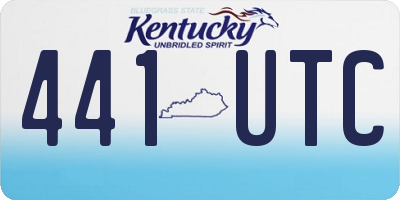 KY license plate 441UTC