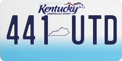 KY license plate 441UTD