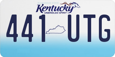 KY license plate 441UTG