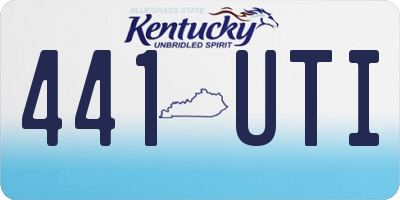 KY license plate 441UTI