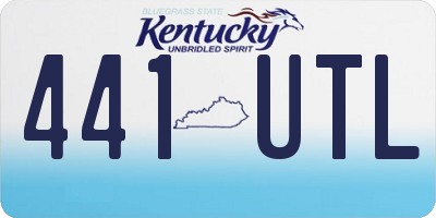 KY license plate 441UTL