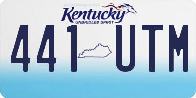 KY license plate 441UTM