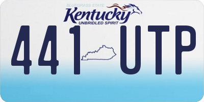 KY license plate 441UTP