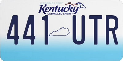 KY license plate 441UTR