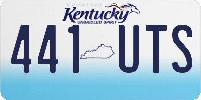 KY license plate 441UTS