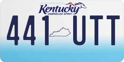 KY license plate 441UTT