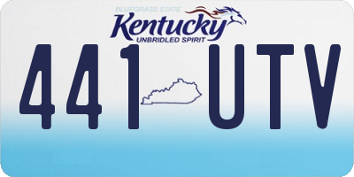 KY license plate 441UTV