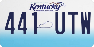 KY license plate 441UTW