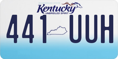 KY license plate 441UUH