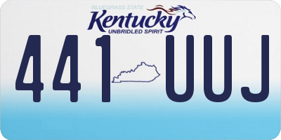 KY license plate 441UUJ