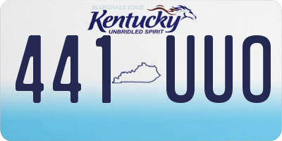 KY license plate 441UUO