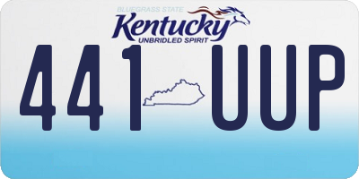 KY license plate 441UUP