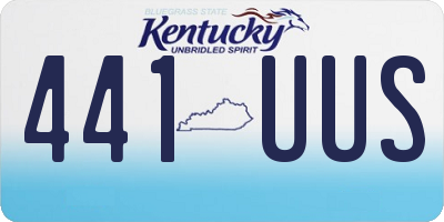 KY license plate 441UUS
