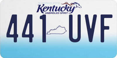 KY license plate 441UVF