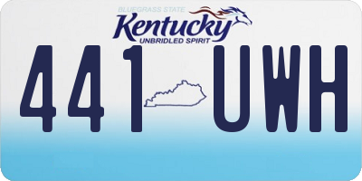 KY license plate 441UWH